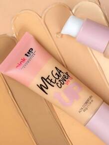 Mega Cover Pink Up Base de Maquillaje Líquida de Alta Cobertura con SPF 15 Larga Duración Acabado Natural 40 g - Deep Beige - Ver 5