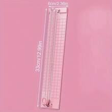 Cortador de papel multifuncional de doble vía con escala en pulgadas y cm, cortador de papel A3 A4, corte bidireccional, cortador de fotos portátil, cortador de papel de oficina, artefacto de corte de papel, cabeza de cuchillo de acero inoxidable - Multicolor - Ver 4