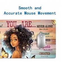 可爱卡通鼠标垫，艺术美学大号电竞办公桌垫，键盘垫，防滑天然橡胶游戏电脑鼠标垫，35.4x15.7英寸，节日礼物，送朋友，返校季游戏鼠标垫，办公桌配件，办公用品，办公桌配件，鼠标垫，桌面鼠标垫 - 彩色 - 查看 4