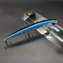 1pc Fishing Lure 18cm/7.1in Floating Long Minnow Sea Artificial Sea Fishing Bait