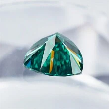 1pc High-End Moissanite Asymmetrical Multi-Color Triangle Loose Diamond For Jewelry Making - Rings, Earrings, Etc. - Green - View 4