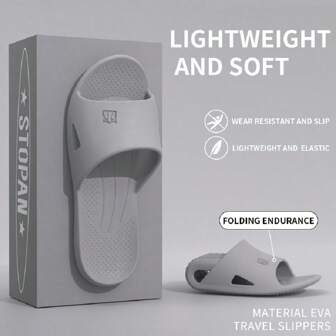 EVA Summer Slippers, Lightweight Non-Slip Indoor/Travel Sandals For Couples, Breathable Quick-Drying, Suitable For Bathroom, Floor (Suggest Ordering One Size Up)