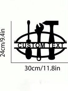 Uma Peça de Arte de Parede de Metal de Estilo Vintage de Ferro Forjado Personalizada Avô Oficina Garagem Sinal de Entrada de Homem Sinal de Reparador Decoração de Casa Perfeita para Dia dos Pais Personalizado Nome Arte de Parede de Metal do Estúdio Ornamental Fofa, Moderna, de Alta Qualidade, Contratada Personalizada, Única, Presentes Ideais para Ele Ela, Namorado, Namorada, Pai, Mãe, Família, Amigos para Aniversários, Dia dos Namorados, Dia das Mães, Aniversários, Dia da Criança, Dia dos Pais, Formatura, Casamentos, Inauguração de Casa, Casa, Jardim, Dia dos Namorados, Decoração do Dia dos Namorados
