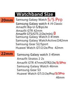 1 Stück 20mm 22mm Herren Damen Apple Business Metall Dreifach Edelstahl Armband, geeignet für Watch Galaxy 4/4 Klassisch 5/5 Pro 3 41mm/45mm, geeignet für Amazfit GTS/GTS 2/2e/Mini/3/3 Pro Uhr Armband Zubehör (nur Armband)