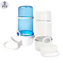 2 件无需电池的鹦鹉喂食器和饮水器套装，耐用的 ABS 材料，自动夹紧设计 - 彩色 - 查看 9