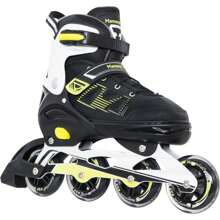 Adult Inline Skates For Men Women, Blades Roller With Carbon Steel Bearings, TPR Brake, 3D Mesh, EVA Lining, PVC Upper | Adjustable Size For Better Fit For Skating Enthusiasts