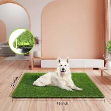 Artificial Grass, Professional Dog Grass Mat, Potty Training Rug And Replacement Artificial Grass Turf, Large Turf Outdoor Rug Patio Lawn Decoration, Easy To Clean With Drainage Holes,Garden Decor,Outdoor Plant,Gardening,Fake Flowers - Green - View 8