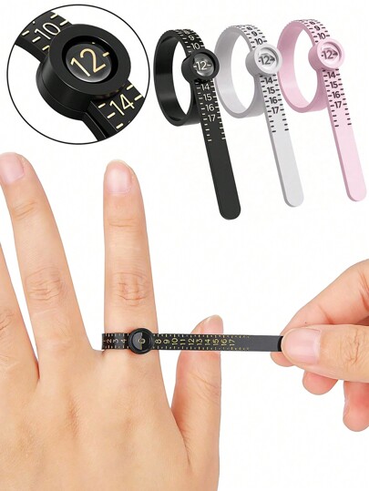 1/2Pcs Mido Ring Measuring Ring US Size Finger Size Adjuster Standard Soft Size Ring Measurement Tool Ring Sizer Measuring Set Reusable Finger Size Gauge Measuring Tool With Magnified Glass Jewelry Sizing Tool 1-17 USA Rings Size Valentine's Day Ring Size Measurement Tape Measure