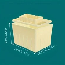 1pc Plastic Tofu Press, Versatile Tofu Maker, DIY Homemade Tofu Dehydrating Tool, Kitchen Appliance - Multicolor - View 2