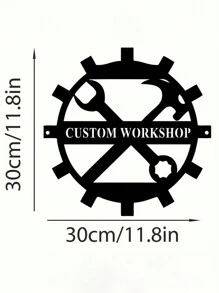 Uma Peça de Arte de Parede de Metal de Estilo Vintage de Ferro Forjado Personalizada Avô Oficina Garagem Sinal de Entrada de Homem Sinal de Reparador Decoração de Casa Perfeita para Dia dos Pais Personalizado Nome Arte de Parede de Metal do Estúdio Ornamental Fofa, Moderna, de Alta Qualidade, Contratada Personalizada, Única, Presentes Ideais para Ele Ela, Namorado, Namorada, Pai, Mãe, Família, Amigos para Aniversários, Dia dos Namorados, Dia das Mães, Aniversários, Dia da Criança, Dia dos Pais, Formatura, Casamentos, Inauguração de Casa, Casa, Jardim, Dia dos Namorados, Decoração do Dia dos Namorados