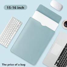 13/13.3/14/15/16 Inch PU Laptop/Tablet Computer Sleeve Bag, Portable Laptop Bag, Tablet PC Protective Cover Case, Office Supplies Storage Bag Back To School - Rectangle - View 18