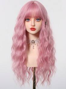 28 INCH White And Gold Wool Rolls, Mechanical Chemical Fibers, Heat-Resistant Wigs, Cosplay Parties Can Be Worn, Charming Elegant, Cute And Elegant