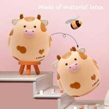 1 pieza Hucha de vaca, caja para monedas irrompible para adolescentes, alcancía con diseño de animal lindo como regalo de cumpleaños para niños y niñas, cajas de ahorro de monedas como mejores regalos