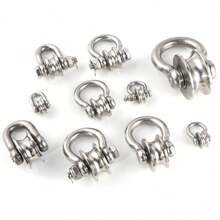 1PCS Heyous Pulley Wheel Pulley Block Pulley Wheaves U Groove Pulley Block With Safety Bolt - Silver - View 7