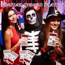 万圣节血袋饮料，10 个万圣节节日血袋饮料袋，250 毫升/150 毫升新奇万圣节饮料袋，适用于僵尸吸血鬼派对，带漏斗和挂钩，圣诞节 - 多色 - 查看 6