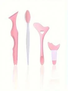 4 Pieces/Set Of Multi-Functional Eye Makeup Tools, Silicone Eyeliner Template, Mascara Mask Eyeshadow Applicator, Lipstick Applicator, Guide Wing Eyeliner Tool, Nose Cleaner, Blackhead Brush, Suitable For Beginners Silicone Eyeshadow Lipstick Positioning,Makeup,Cheap,Room Decor,Vanity,Travel,Bedroom,Makeup Accessories,Cheap,Stocking Stuffers,Makeup,Makeup Tools,Cheap Stuff,Gifts,Gifts For Women,Christmas Gifts - Multicolor - View 4