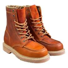 Botas De Trabajo, Botas Sam. Cocido Welt, Rudas Y Resistente, Botas Goodyear Welt, Botas Resistentes, Botas para campo, Botas para trabajo Pesado, Botas Duraderas - Naranja - Ver 2