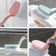 1pc  Handle And Durable Bristles Scrub Brushes For Cleaning Bathroom, Shower, Tile, Kitchen, Floo Scrub Brush - Green - View 7