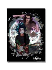 1 pieza, Pintura de impresión en lienzo, Diablo de dibujos animados de Halloween, Chica, Póster de juego de música, Artículo de decoración de la habitación, Póster de arte de pared sin marco, Decoración de fondo del sofá de la sala de estar, Decoración del vestíbulo del pasillo, Decoración del hogar, Decoración del dormitorio, Decoración del baño, Decoración de la habitación, Decoración de oficina, Decoración escolar, Regalo de arte, Embalaje de seguridad de tubo rígido de PVC - Multicolor - Ver 36