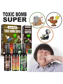 恶搞臭屁喷雾整人玩具臭屁整人娱乐便便气味炸弹臭屁味（多种口味）（包装以实物为准）,圣诞节 - 黑色 - 查看 6