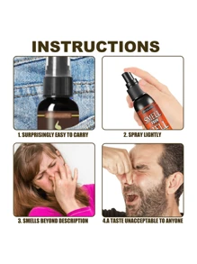 恶搞臭屁喷雾整人玩具臭屁整人娱乐便便气味炸弹臭屁味（多种口味）（包装以实物为准）,圣诞节 - 黑色 - 查看 4