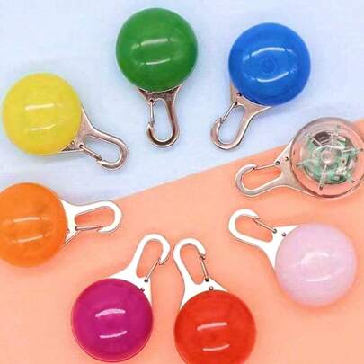 1pc Random Pet Luminous Pendant Anti-Lost Tag, Light Up Your Dog's Night Walks!
