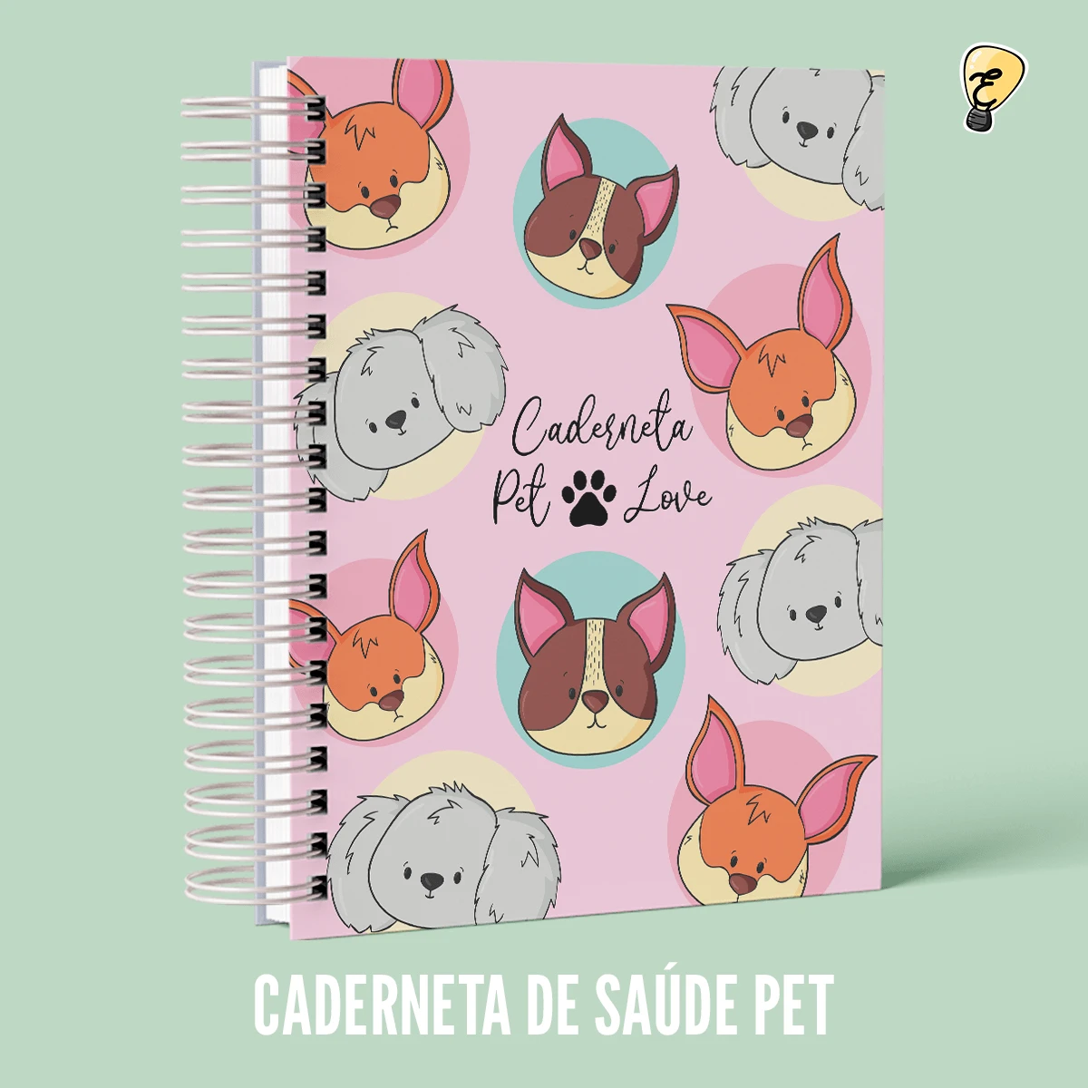 Pet Cat Dog Dog Kitten Notebook - 180 Pages - A5 - 模型 7 - 查看 1