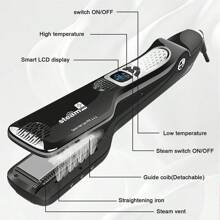 Dampf-Haarglätter Professionelle Titanium-Keramik Starke Dampf-Flacheisen-Styler Professionelle Dampf-Haarglätter & Styling-Tool Steampod Professionelle Styler für alle Haartypen