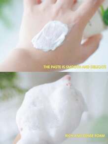 The Face Shop Espuma limpiadora de mezcla maestra Herb Day 365, limpiador suavizante de piel de té verde y aloe, eliminación de células muertas y residuos de maquillaje con sensación refrescante, eliminación de residuos de la piel y de origen natural, hidratante, calmante, lavado facial apto para todo tipo de piel, K-Beauty, maquillaje coreano, 170g/5.99oz