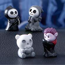 万圣节派对5件万圣节鬼魂魔鬼巫师树脂小摆件微景观复活鬼节配饰家居装饰，万圣节装饰，万圣节配饰 - 彩色 - 查看 10