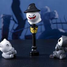 万圣节派对5件万圣节鬼魂魔鬼巫师树脂小摆件微景观复活鬼节配饰家居装饰，万圣节装饰，万圣节配饰 - 彩色 - 查看 8