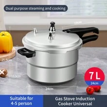 Wanbao High-Pressure Cooker, Home Use, Gas And Induction Cooker Universal, Commercial Explosion-Proof Mini Cooker With Color Option Seafood Boil - Silver - View 14