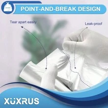 Small Bin Liners 15 Liter,66 Counts Clear Plastic Garbage Bags Wastebasket Trash Can Bin Liners For Pedal Bathroom Bedroom Office,Fit 15 Liter, 3Gal,Clear,Kitchen,Bathroom,Home,Household Suppliers - White - View 4