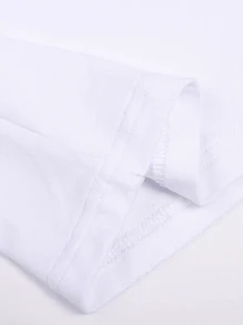 SOLOCOTE Tween Girls' Letter Print Short Sleeve T-Shirt, Lightweight & Breathable Style, Summer - White - View 5