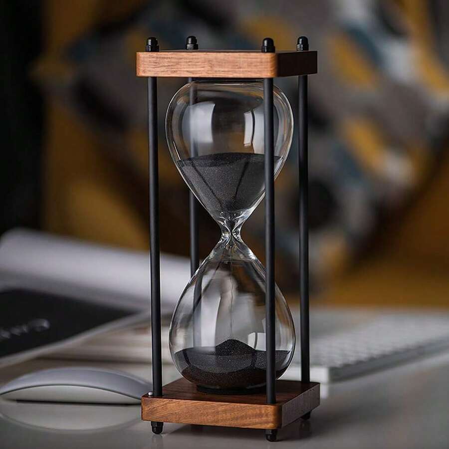 Large Hourglass Timer 60 Minute, Decorative Wooden Sandglass - 蒙特內哥羅 - 查看 1