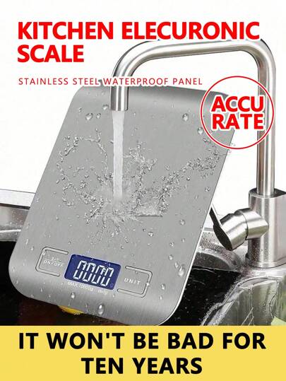 1pc High-Precision Weighing Special Multifunctional Coffee Scale High-Precision Kitchen Electronic Scale,Stainless Steel LCD Electronic High-Definition Display High-Precision Scale,Food Scale,Italian Handheld Coffee Scale,Accurate Baking Tool Kitchen Scale,Coffee Bean Weigher,Kitchen Accessories,Baking Tools.Suitable For Kitchen Baking And Cooking,Weight Loss And Nutritional Diet,Accurate Weighing Of Tea.(Weigh From 5 Grams)