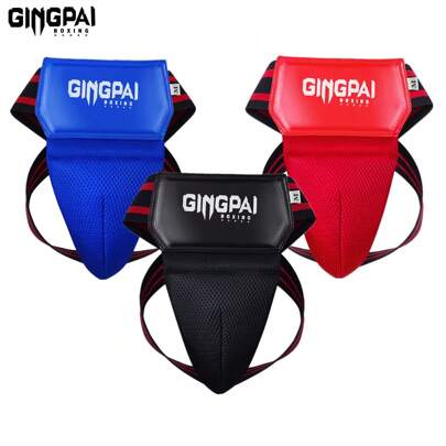 GINGPAI BOXING 拳击 MMA 腹股沟护具，男女通用，专业训练护具，适合跆拳道、泰拳、自由搏击