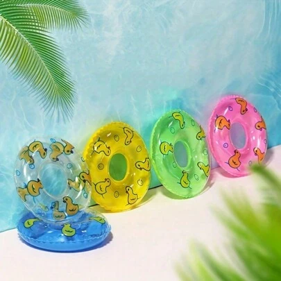 娃娃屋游泳圈仿真微型工艺家具游泳圈玩具拍照道具娃娃屋配件娃娃装扮配件洗澡玩具
