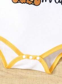 3pcs/Set Baby Boys' Cartoon Giraffe Print & Wildlife Full Body Print Long Sleeve Bodysuit, Fall Winter - Multicolor - View 5