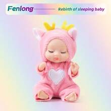 4 Inch Mini Reborn Baby Doll, Washable PVC Material Realistic Baby Doll With Clothes And Hat Toy, The Best Gifts For Girls And Boys - Simulation Reborn Doll - View 3