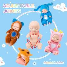 4 Inch Mini Reborn Baby Doll, Washable PVC Material Realistic Baby Doll With Clothes And Hat Toy, The Best Gifts For Girls And Boys - Simulation Reborn Doll - View 4