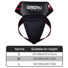 GINGPAI BOXING Boxing MMA Groin Guard For Women And Men, Professional Training Protective Cup, Suitable For Taekwondo, Muay Thai, Kickboxing