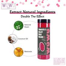 WUWUVISTA Perolizas duras de cera WUWUVISTA 400g (14,11oz) Cera em frasco para depilação Cera para aquecedor indolor para todos os tipos de cabelo//Corpo/Rosto/Perna/Axilas