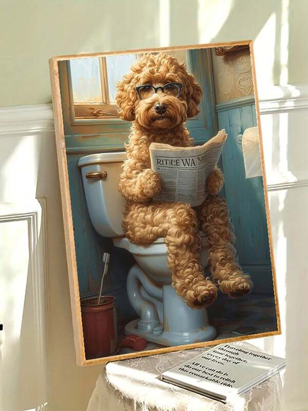 1pc 5D DIY Diamond Painting Kit - Cute Dog Animal Diamond Art Embroidery Cross Stitch Wall Decor - Relaxing Hobby Surprise Gift Idea