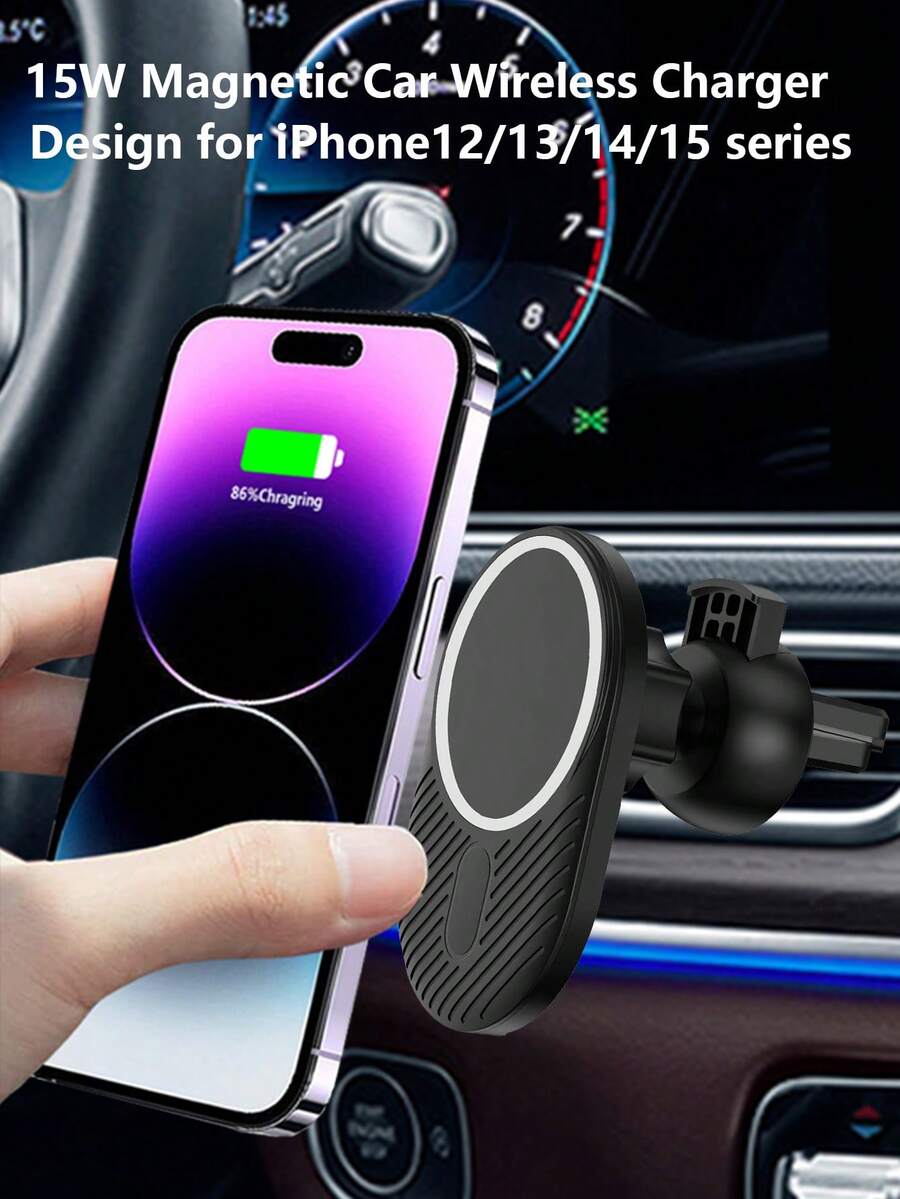 15W Car Wireless Charger Compatible With Iphone 12/13/14 /15Series for