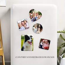Customize Refrigerator Magnets And Print Any Design Home Decoration Photos. Refrigerator Magnets For Offices And Kitchens - Storage Cabinet Magnets Are Exquisite, High-Quality, Personalized, And Unique Ideal Gifts, Suitable For Giving To Her, Boyfriend, Dad, Girlfriend, Mom, Family, Friends, Tea Room, Home, Garden, Office, Christmas, - Multicolor - View 2