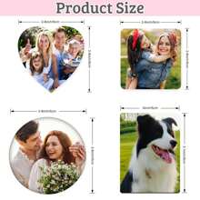 Customize Refrigerator Magnets And Print Any Design Home Decoration Photos. Refrigerator Magnets For Offices And Kitchens - Storage Cabinet Magnets Are Exquisite, High-Quality, Personalized, And Unique Ideal Gifts, Suitable For Giving To Her, Boyfriend, Dad, Girlfriend, Mom, Family, Friends, Tea Room, Home, Garden, Office, Christmas, - Multicolor - View 5