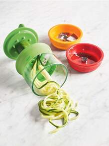 1 Peça Ralador Giratório Espiral, Fatiador de Vegetais Multifuncional, Desfiador de Batata, Utensílio de Cozinha