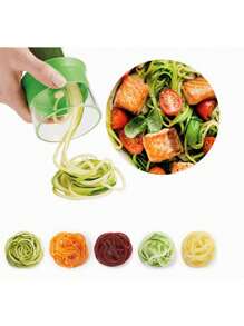 1 Peça Ralador Giratório Espiral, Fatiador de Vegetais Multifuncional, Desfiador de Batata, Utensílio de Cozinha