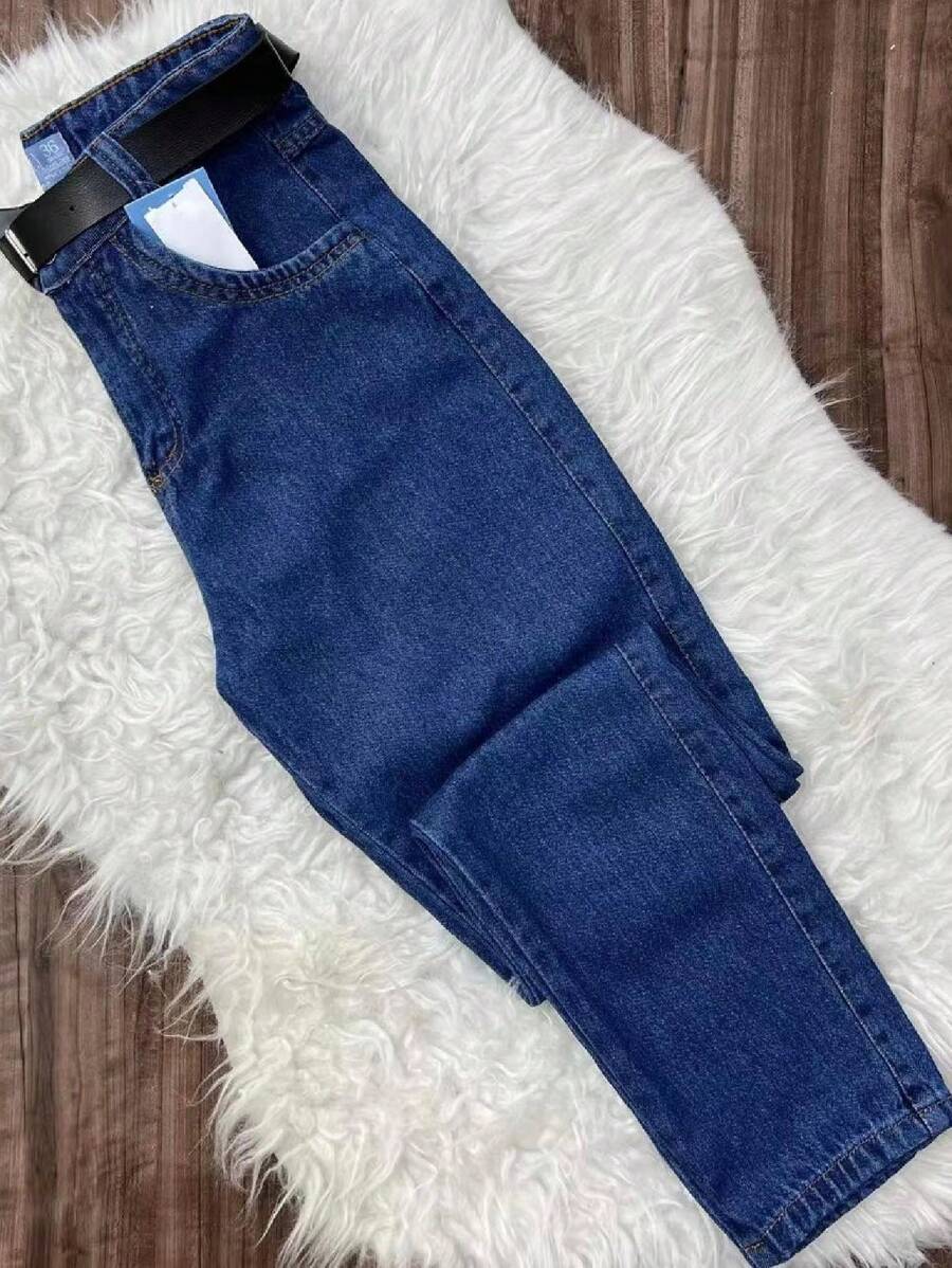 Women Jeans - Azul lavado oscuro - Ver 1